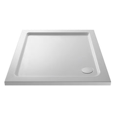 Nuie Pearlstone 900mm x 900mm Square Shower Tray with chrome Waste - NTP010 - M.B.P