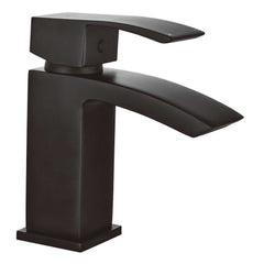 Modern Mono Basin Mixer Tap Single Lever Matt Black including black waste