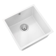 ELLSI COMITE MATT WHITE SINGLE BOWL INSET/UNDERMOUNTED SINK, PDT-000095 - M.B.P